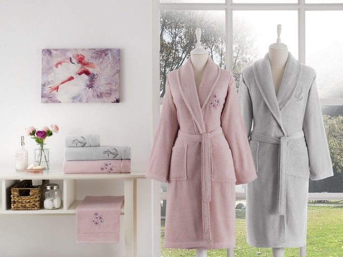 ROZEN GRI-PEMBE AILE SETI 1