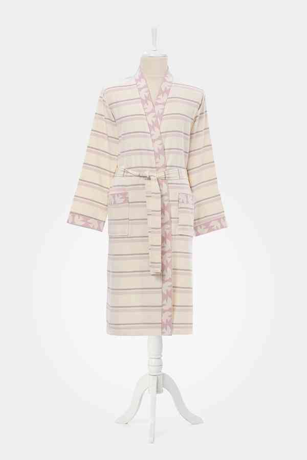 BIRDS/PEMBE KIMONO PESTEMAL BORNOZ (S/M) 1