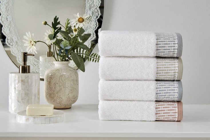 PLAID MODERNA/BEYAZ 4LU KUTULU HAVLU 1