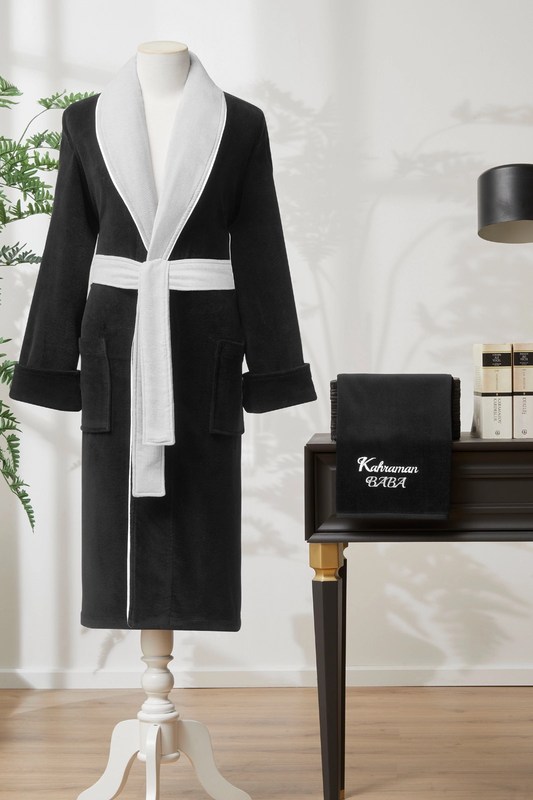 KAHRAMAN BABA SIYAH BORNOZ SETI (L) 1