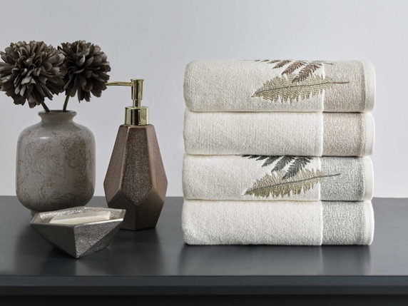 COTTON BLISS RENKLI 4LU KUTULU HAVLU 1