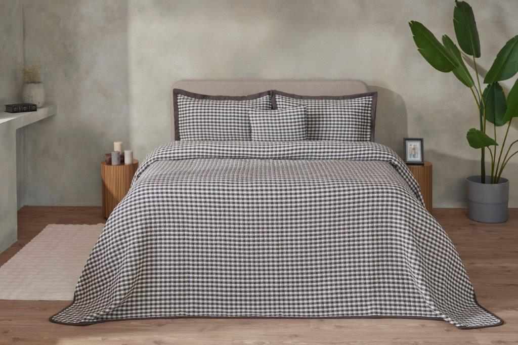 YATAK ORTUSU PLAID GRI CK 1