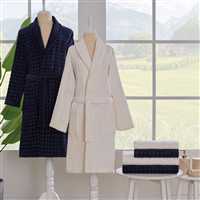 TRICOT LACIVERT-KREM AILE SETI 1