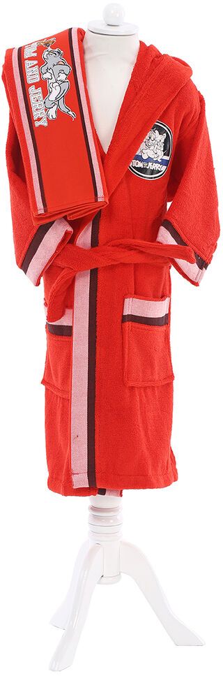 TOM AND JERRY RED KRMIZI BORNOZ SETI 7-8 1