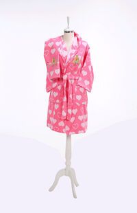 BARBIE HAPPY PEMBE  BORNOZ SETI 7-8 1