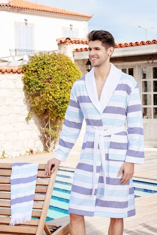 RIVER/MAVI SALYAKA PESTEMAL BORNOZ(L/XL) 1