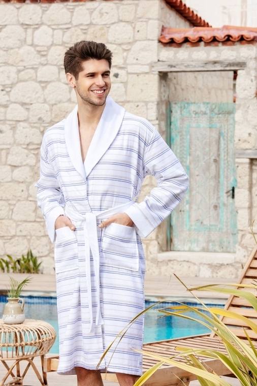 MARLIN/MAVI SALYAKA PESTEMAL BORNOZ(S/M) 1