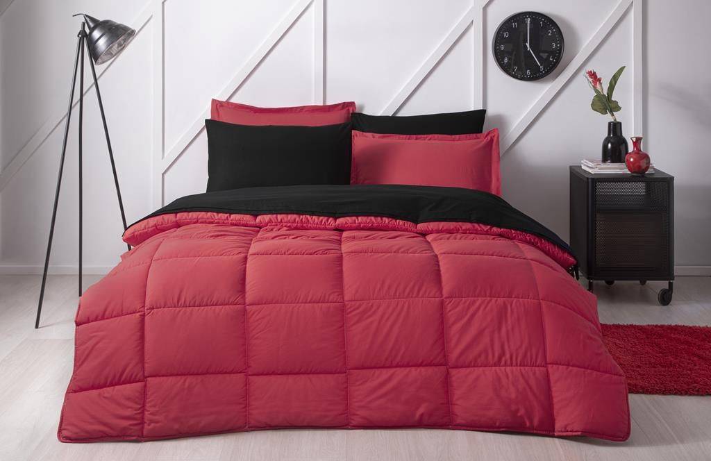 UYKU SETI RF CK KRMZ-SIYAH COLORMIX (B) 1