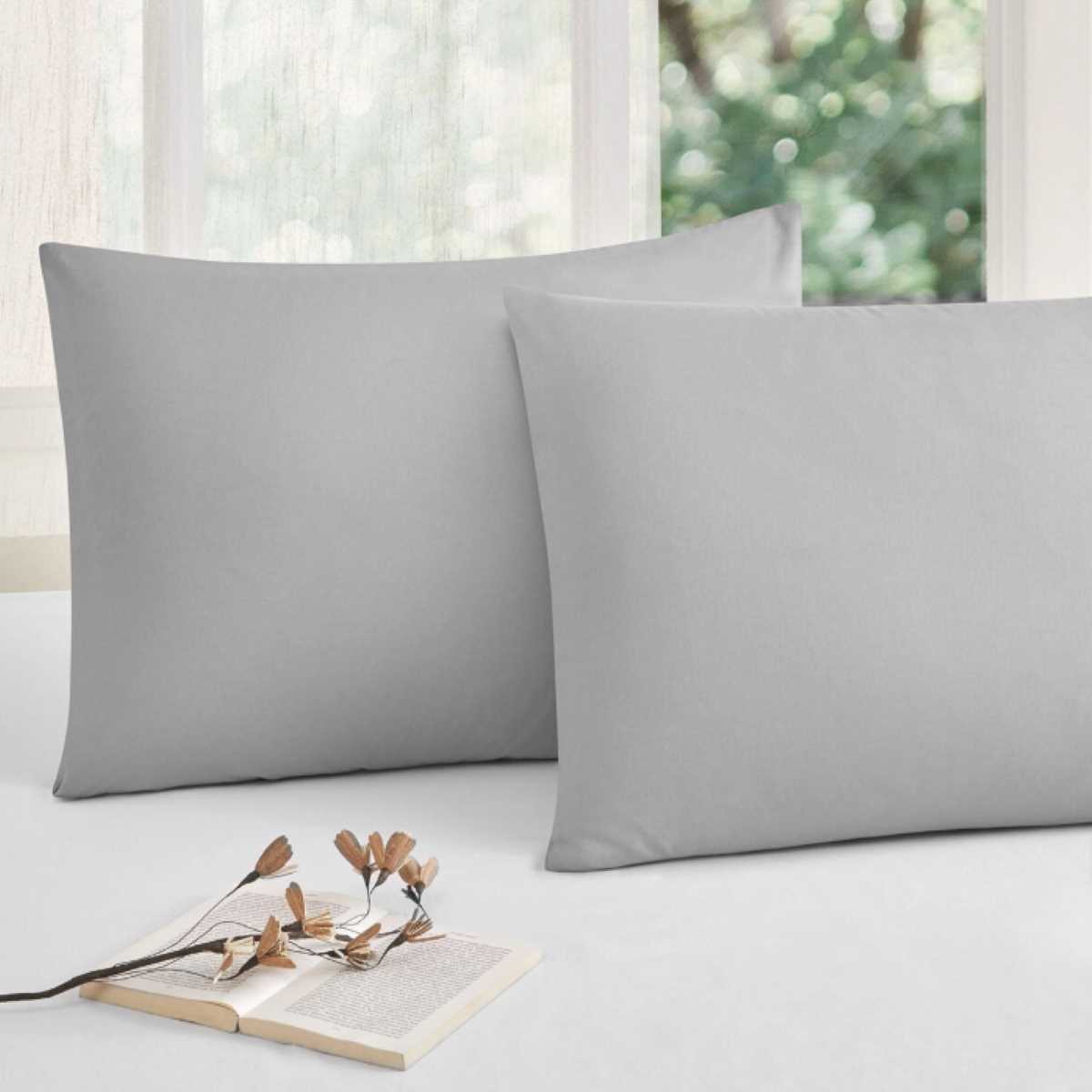 YAS.KILIFI STD RF IKILI GRI DUZ 50*70 1