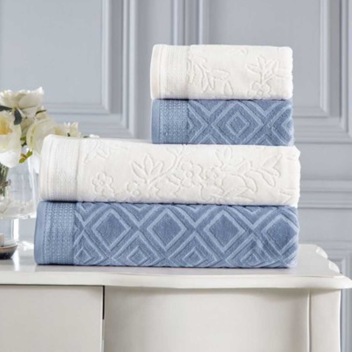 PASTORAL KREM-LACIVERT BEST SET 1