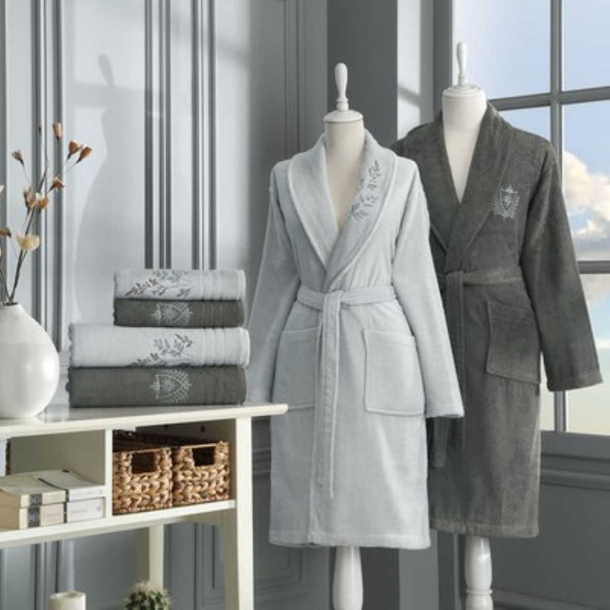 SOFT LEAF GRI-ANTRASIT AILE SETI 1