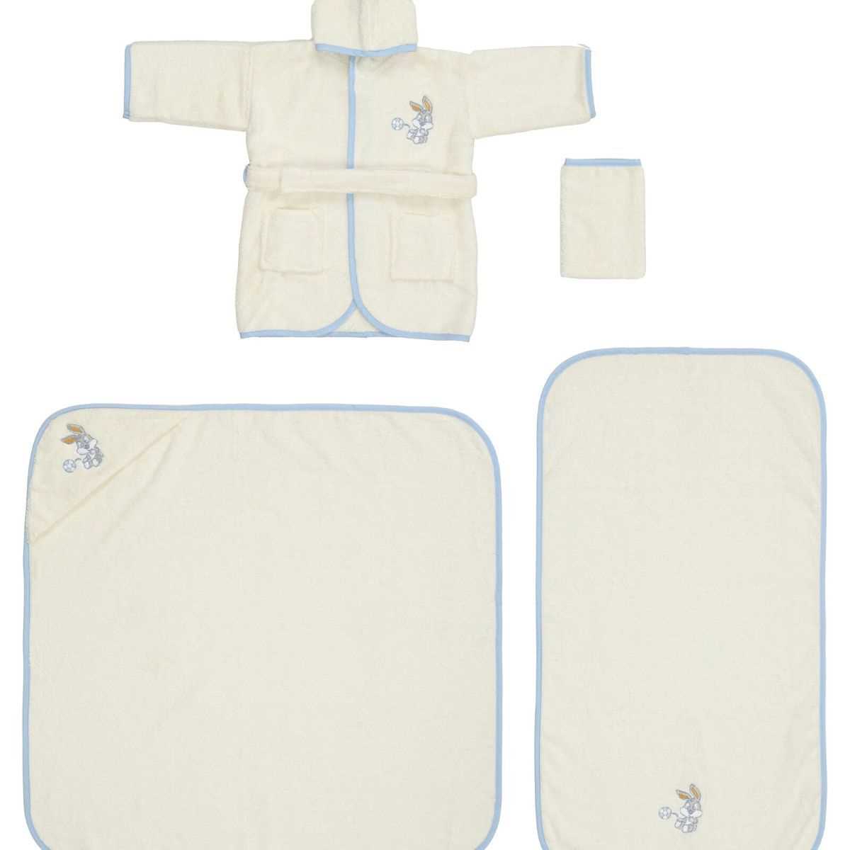 BUGS BUNNY GOAL 23 KREM-MAVI BEBE SETI 1