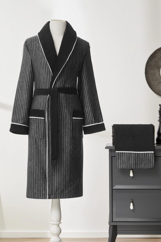 MASKULEN NOIR SIYAH BORNOZ SETI (L) 1