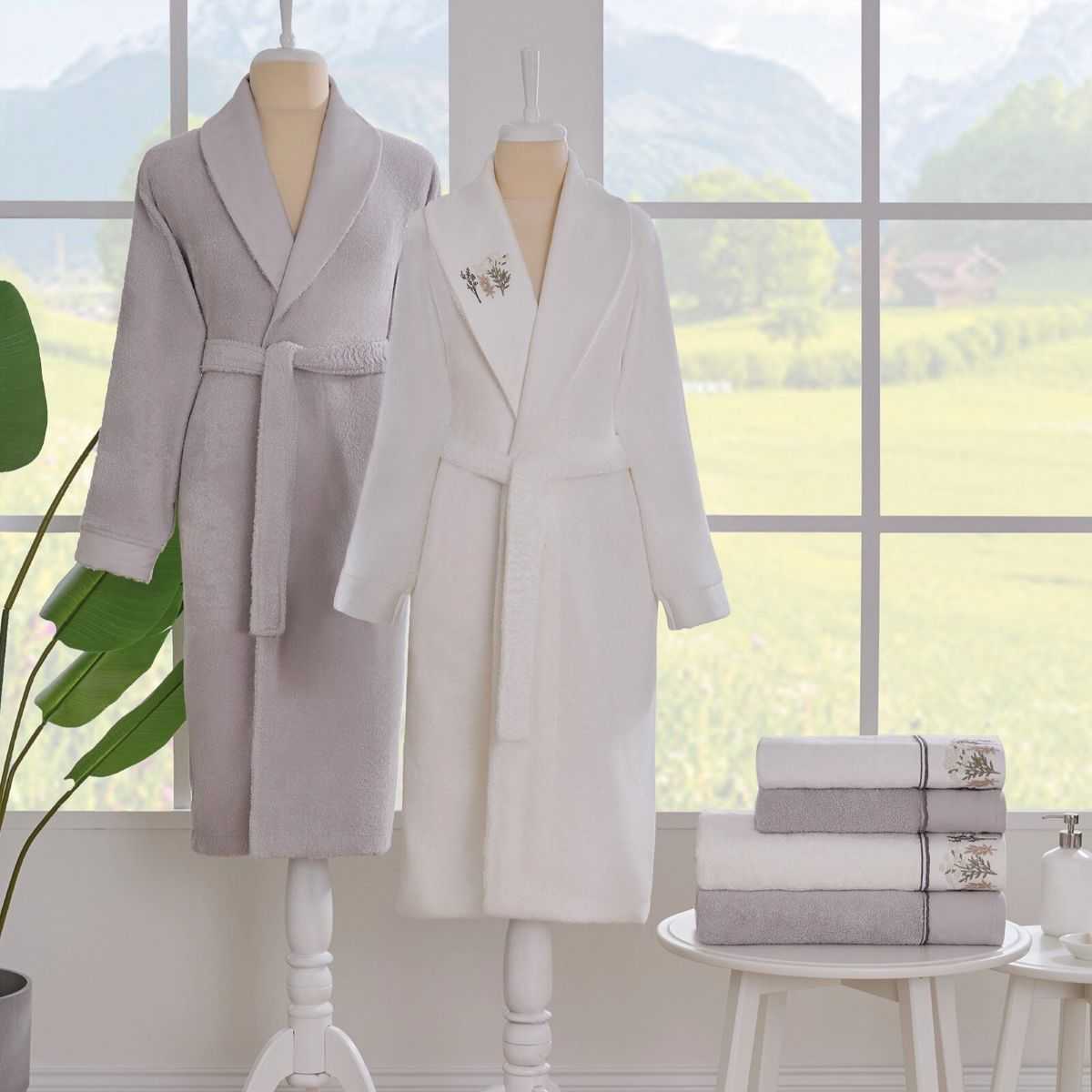 Özdilek Ditsy Garden Aile Seti Gri/Krem 1