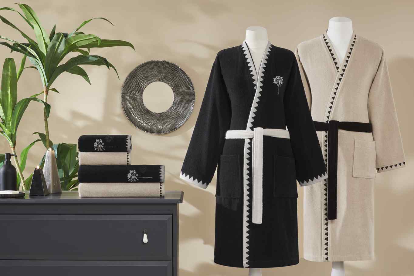 ERBA SECA SIYAH-BEJ SIYAH AILE SETI 1