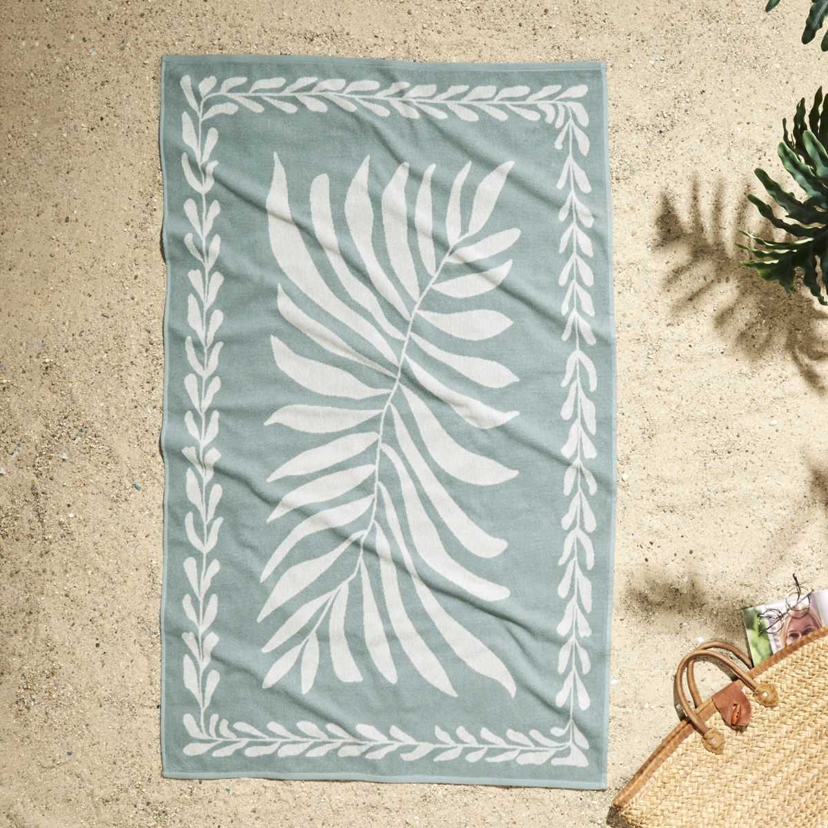 BOHO LEAF-2025/YESIL SILGI 90*150 1