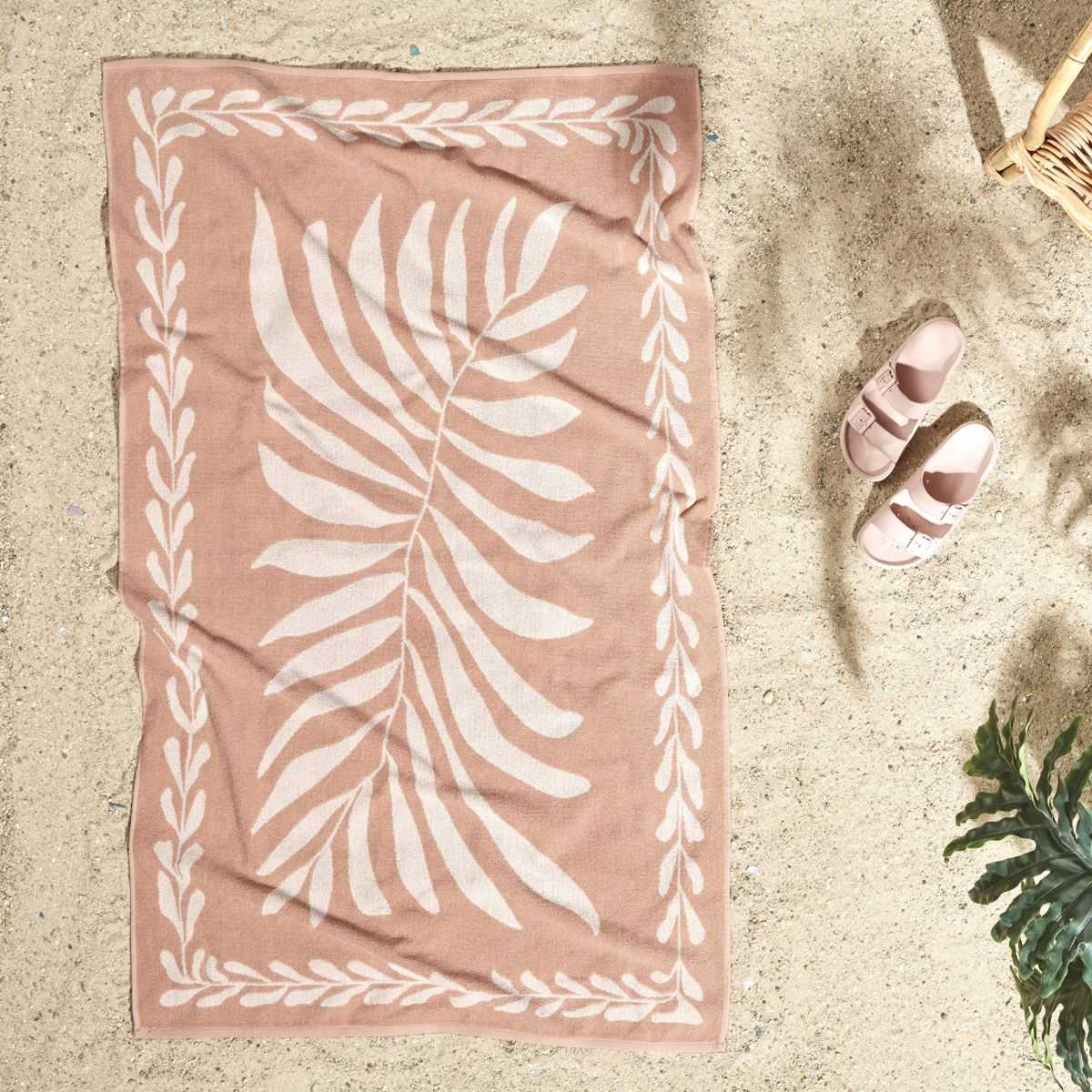 BOHO LEAF-2025/TERRACOTA SILGI 90*150 1