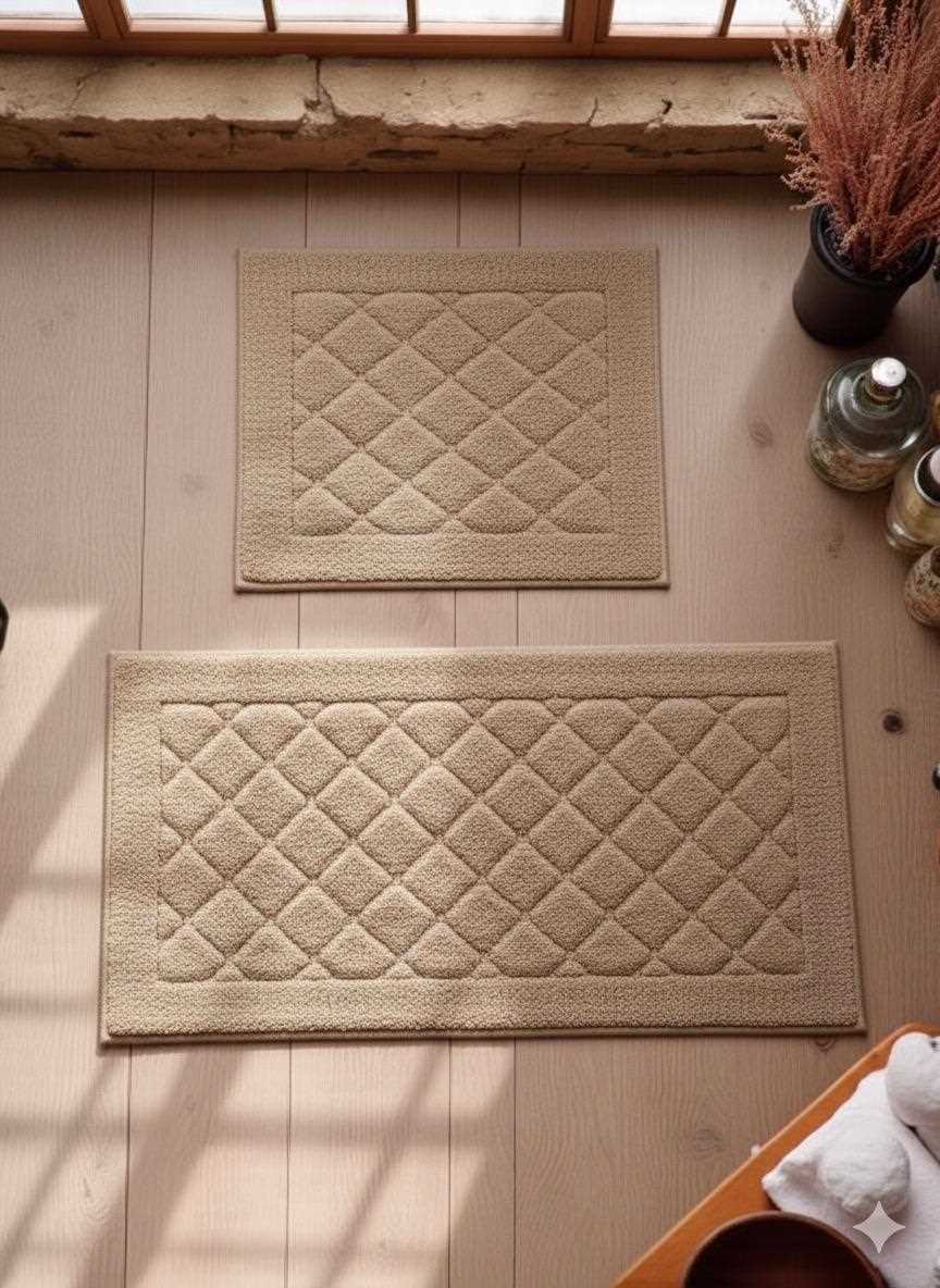 KLOZET TAKIMI TUFTING BALANCE BEJ 60X100 1