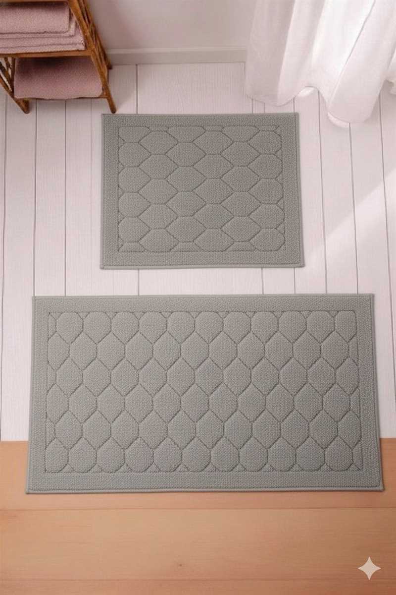 KLOZET TAKIMI TUFTING SENSITIVE GRI 60X1 1