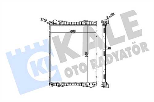 SU RADYATÖRÜ K SERİSİ P230 ÇERÇEVESİZ  1491710 1