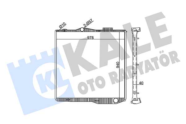 RADYATÖR PGRT DC13 ÇERÇEVESİZ 1851542/2027572/672910 1