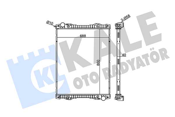 SU RADYATÖRÜ K SERİSİ P230 ÇERÇEVESİZ  1491710 1