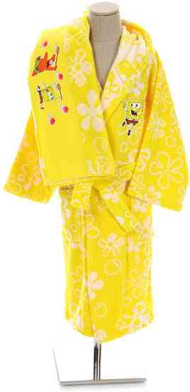 SPONGE BOB FLOWERS SARI BORNOZ SETI 5-6 1