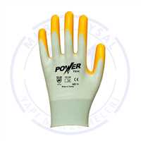 POWER TEK SARI POLYESTER NİTRİL ELDİVEN NO:10 1