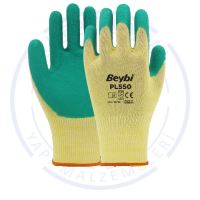 BEYBİ PL550 POLYESTER ÖRME LATEKS ELDİVEN YEŞİL NO:10 1