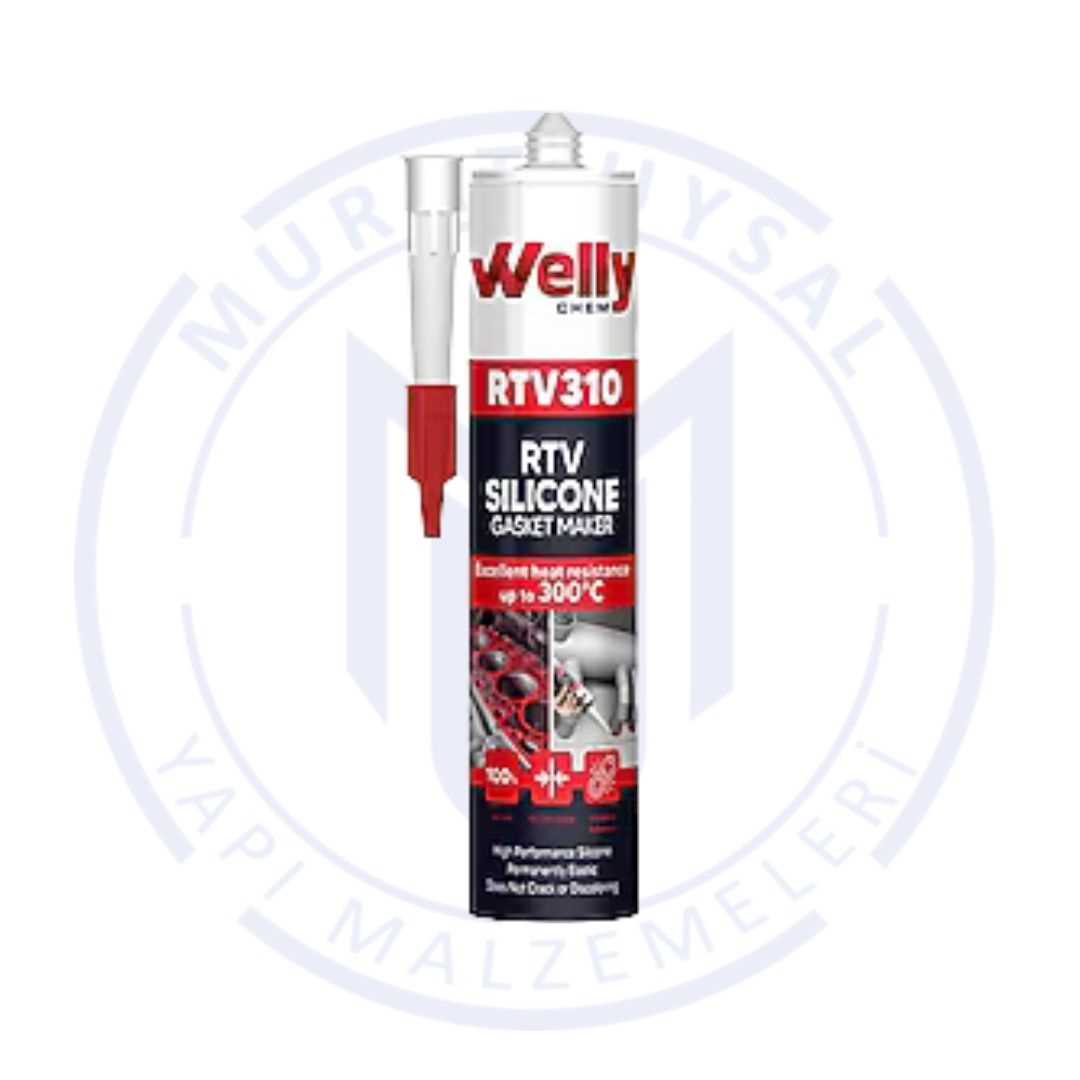 WELLY RTV ISI SİLİKONU KIRMIZI 1