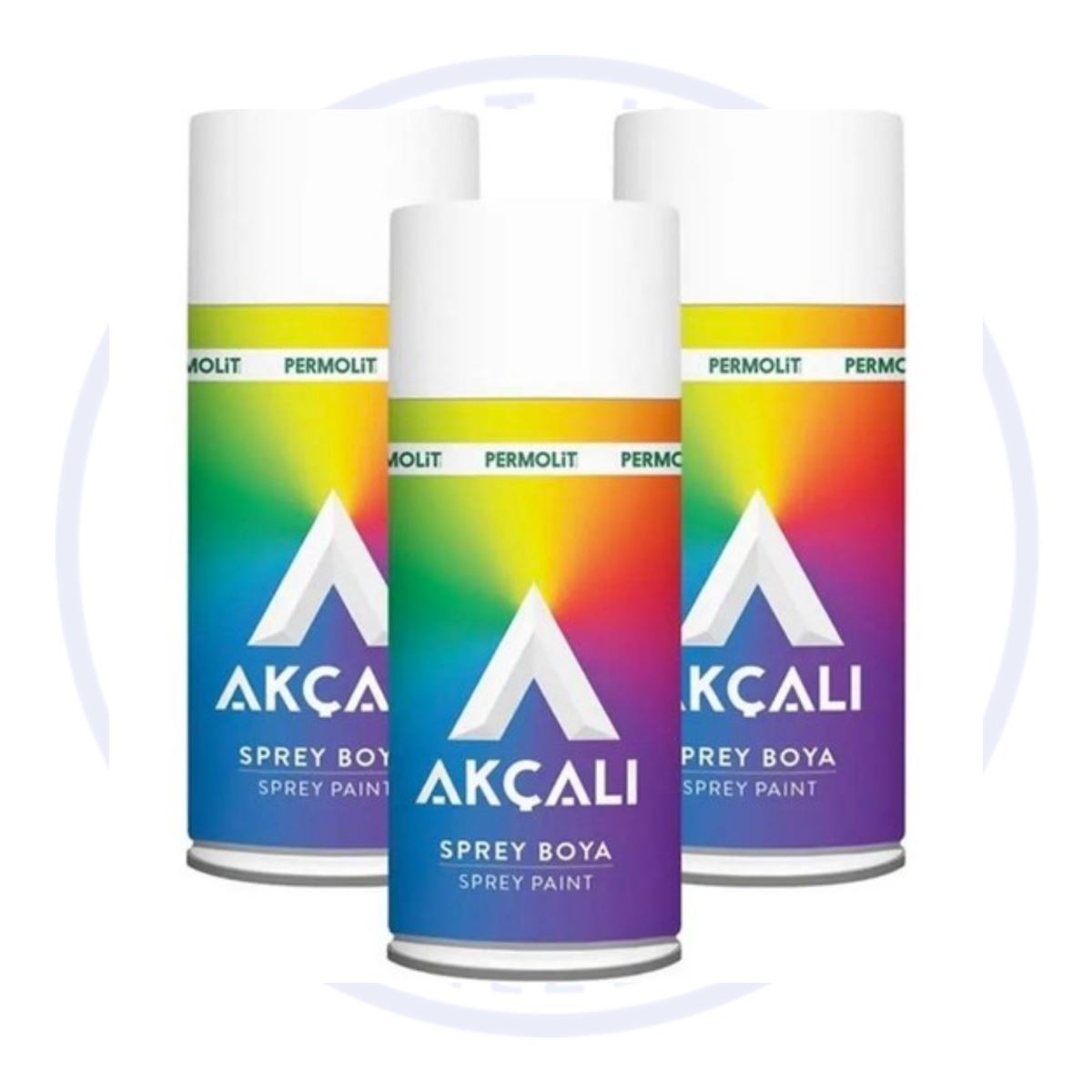 AKÇALI SPREY BOYA FLORESAN SARI 516 1