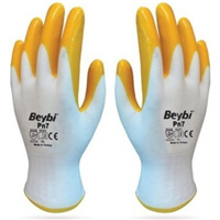 BEYBİ PN7 NAYLON NİTRİL ELDİVEN SARI NO: 10 1