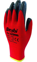 BEYBİ PN5 ZEBRA ELDİVEN KIRMIZI-SİYAH NO: 10 1