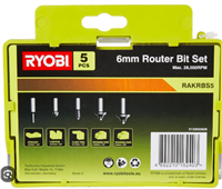 RYOBİ FREZE UÇ SETİ 5 PARÇA  RAKRBS5 1
