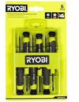RYOBİ SAATÇİ TORNAVİDA SETİ 6 PARÇA  RHSDSPC6 1