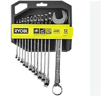 RYOBİ KOMBİNE ANAHTAR SETİ 12 PARÇA RHWR12PC 1