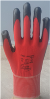 ELDİVEN POLYESTER NİTRİL KAPLI KIRMIZI SİYAH NO:9 1