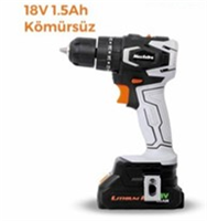 MAX EXTRA DARBELİ MATKAP AKÜLÜ KÖMÜRSÜZ 18 V 1.5 AH 1