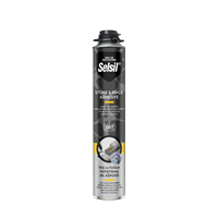 SELSİL KÖPÜK TAŞ VE TUĞLA YAPIŞTIRMA 750 ML 830 GR. TABANCALI 1