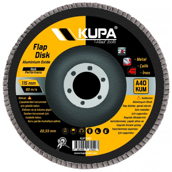 FLAP DİSK ZIMPARA 115 MM 100 KUM 1