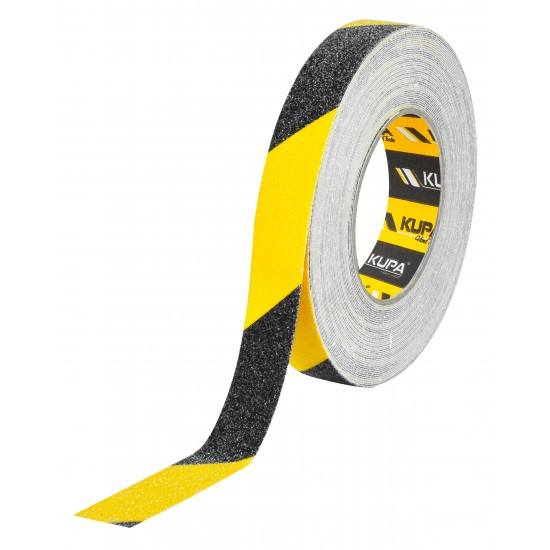 KAYDIRMAZ SARI SİYAH BANT 25 MM X 15 MT 1
