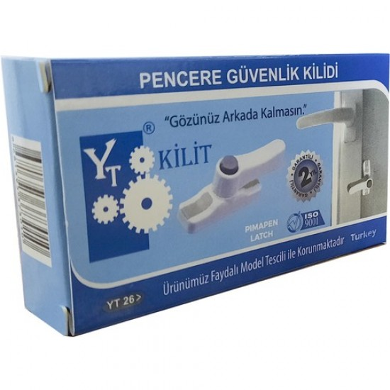 YT EMNİYET MANDALI DÜĞMELİ BEYAZ 1