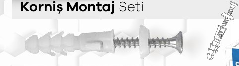 KORNİŞ MONTAJ SETİ ( 100 ADET ) 1