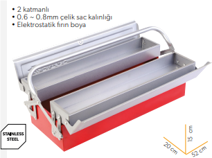 METAL TAKIM ÇANTASI 52 X 3 1