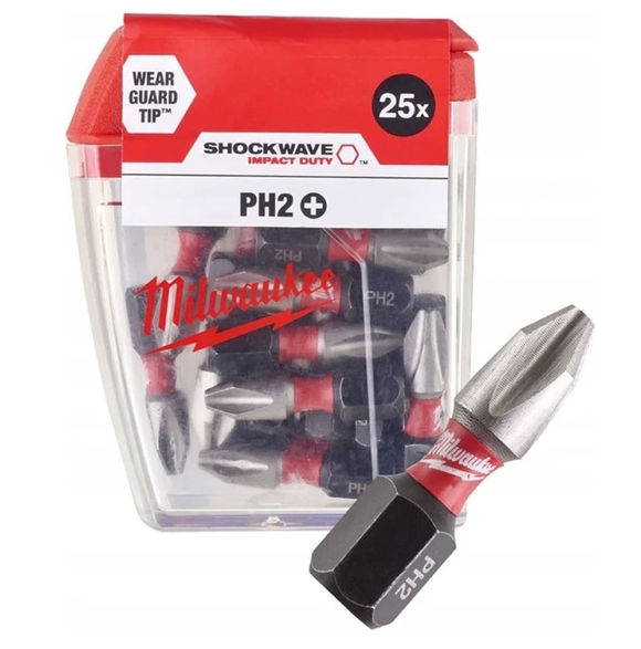 MİLWAUKEE BİTS UÇ PH 2 X 25 MM 25'Lİ PAKET 1