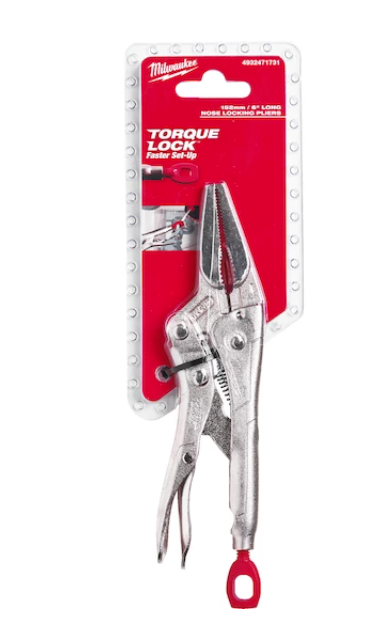 MİLWAUKEE TORQUE LOCK™ AYARLI PENSE DÜZ UZUN BURUN 150 MM 1
