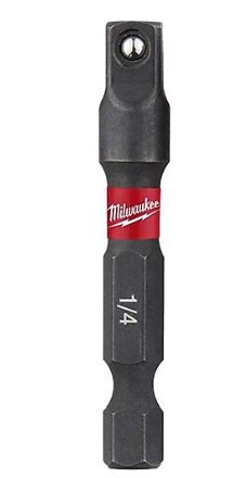 MİLWAUKEE BİTS UÇ ADAPTÖRÜ 1/4 SD LOKMA İÇİN 1