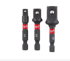 MİLWAUKEE HEX LOKMA ADAPTOR SETİ 3PRÇ (1/4,3/8,1/2) 1