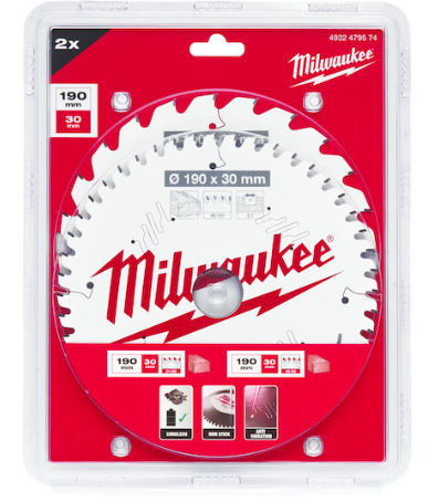 MİLWAUKEE SUNTA KESME TESTERESİ 2'Lİ PAKET  190 X 30 MM 48/24 DİŞ 1