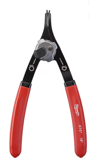 MİLWAUKEE SEKMAN PENSESİ BÜYÜK - DÜZ  1,8mm 1